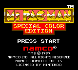 Ms. Pac-Man - Special Color Edition (USA) Title Screen